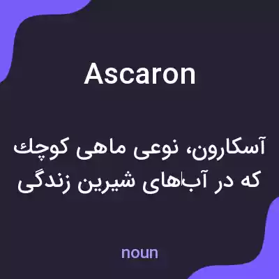 معنی ascaron به فارسی معنی ascaron به فارسی