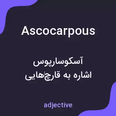 معنی ascocarpous به فارسی معنی ascocarpous به فارسی