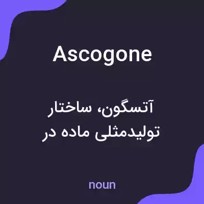 معنی ascogone به فارسی معنی ascogone به فارسی