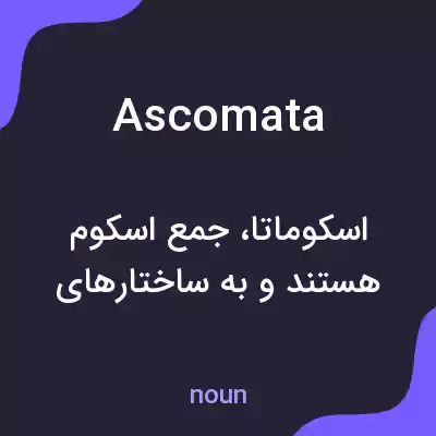 معنی ascomata به فارسی معنی ascomata به فارسی