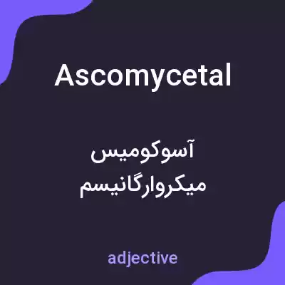 معنی ascomycetal به فارسی معنی ascomycetal به فارسی