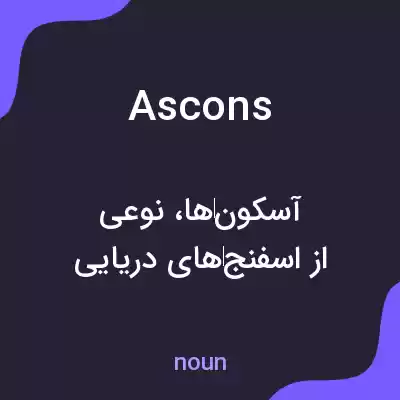 معنی ascons به فارسی معنی ascons به فارسی