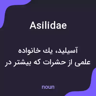 معنی asilidae به فارسی معنی asilidae به فارسی