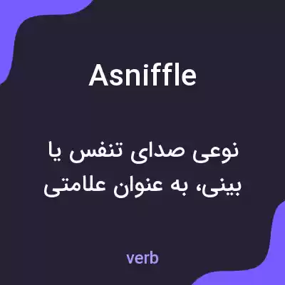 معنی asniffle به فارسی