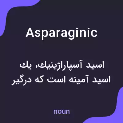 معنی asparaginic به فارسی معنی asparaginic به فارسی
