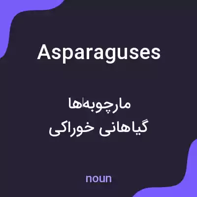 معنی asparaguses به فارسی معنی asparaguses به فارسی