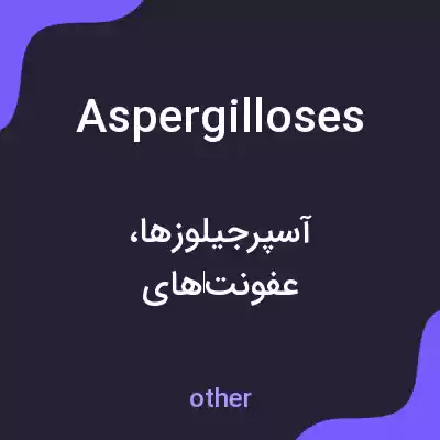 معنی aspergilloses به فارسی