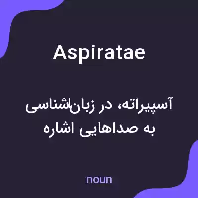 معنی aspiratae به فارسی معنی aspiratae به فارسی