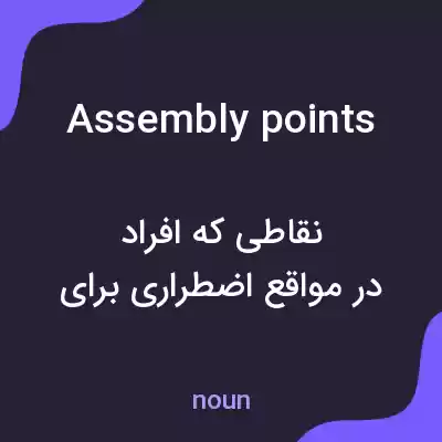 معنی assembly points به فارسی معنی assembly points به فارسی