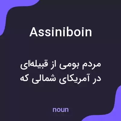 معنی assiniboin به فارسی معنی assiniboin به فارسی