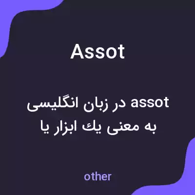 معنی assot به فارسی معنی assot به فارسی