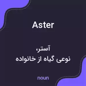 معنی aster به فارسی معنی aster به فارسی