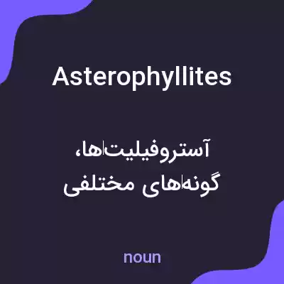 معنی asterophyllites به فارسی معنی asterophyllites به فارسی