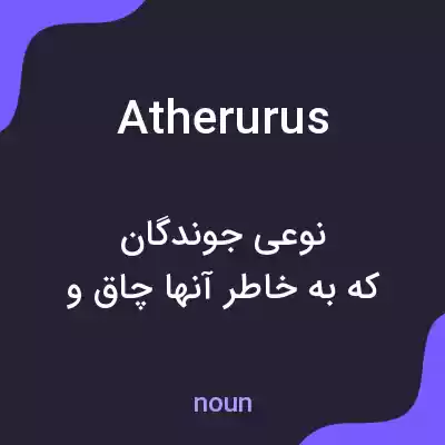 معنی atherurus به فارسی معنی atherurus به فارسی