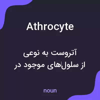 معنی athrocyte به فارسی معنی athrocyte به فارسی