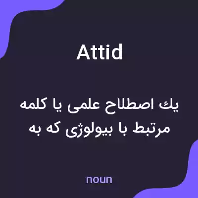 معنی attid به فارسی معنی attid به فارسی