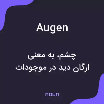 معنی augen به فارسی
