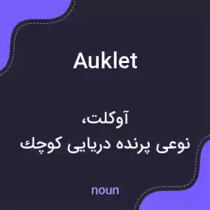 معنی auklet به فارسی معنی auklet به فارسی