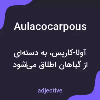 معنی aulacocarpous به فارسی معنی aulacocarpous به فارسی