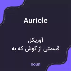 معنی auricle به فارسی معنی auricle به فارسی