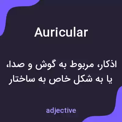 معنی auricular به فارسی معنی auricular به فارسی