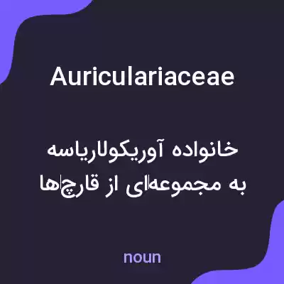 معنی auriculariaceae به فارسی معنی auriculariaceae به فارسی