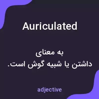 معنی auriculated به فارسی معنی auriculated به فارسی
