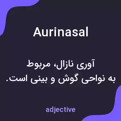 معنی aurinasal به فارسی معنی aurinasal به فارسی