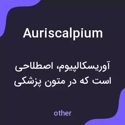 معنی auriscalpium به فارسی معنی auriscalpium به فارسی