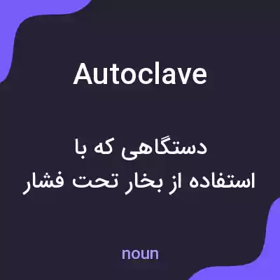 معنی autoclave به فارسی معنی autoclave به فارسی