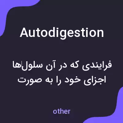 معنی autodigestion به فارسی معنی autodigestion به فارسی