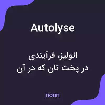 معنی autolyse به فارسی معنی autolyse به فارسی