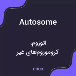 معنی autosome به فارسی معنی autosome به فارسی