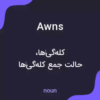 معنی awns به فارسی