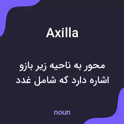 معنی axilla به فارسی معنی axilla به فارسی
