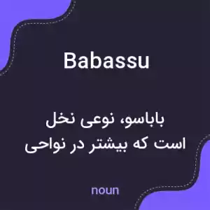 معنی babassu به فارسی معنی babassu به فارسی