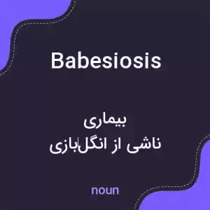 معنی babesiosis به فارسی معنی babesiosis به فارسی