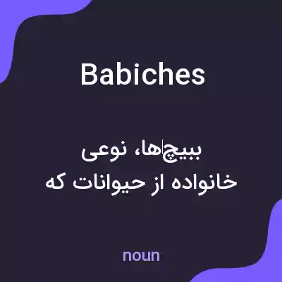 معنی babiches به فارسی معنی babiches به فارسی