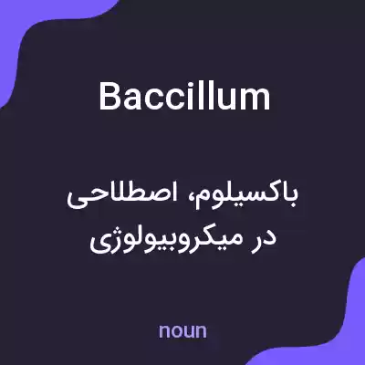 معنی baccillum به فارسی معنی baccillum به فارسی