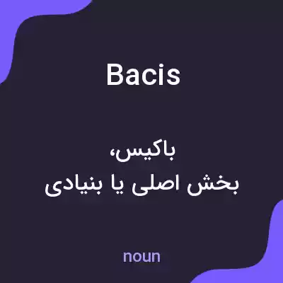 معنی bacis به فارسی معنی bacis به فارسی