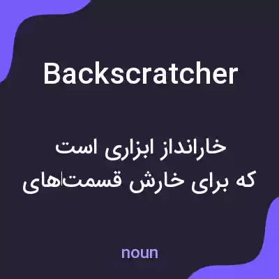 معنی backscratcher به فارسی معنی backscratcher به فارسی