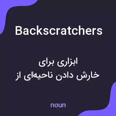 معنی backscratchers به فارسی معنی backscratchers به فارسی