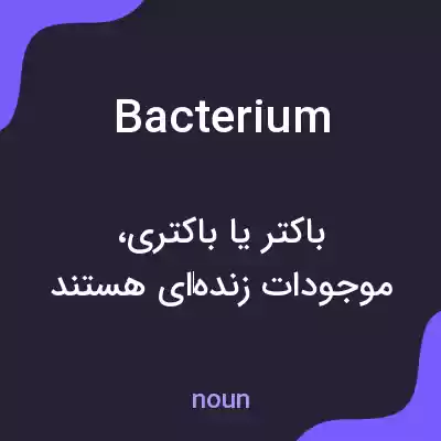 معنی bacterium به فارسی معنی bacterium به فارسی