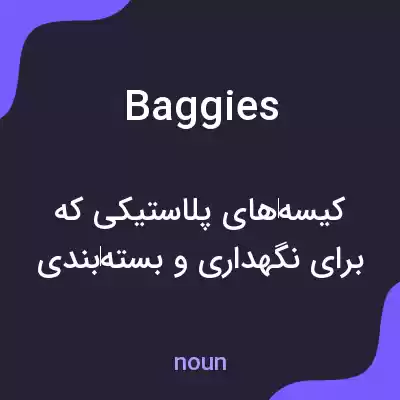 معنی baggies به فارسی