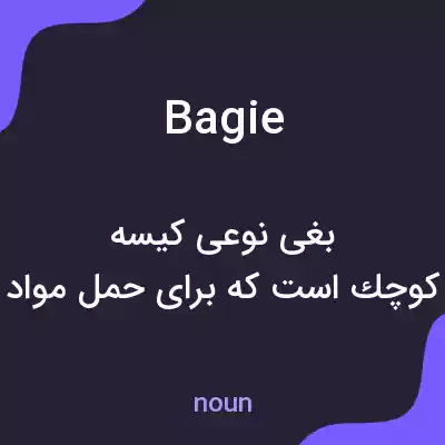 معنی bagie به فارسی معنی bagie به فارسی