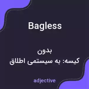 معنی bagless به فارسی معنی bagless به فارسی