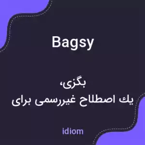 معنی bagsy به فارسی معنی bagsy به فارسی