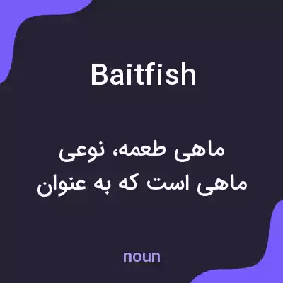 معنی baitfish به فارسی
