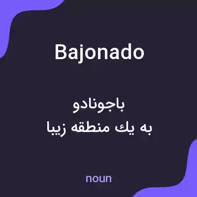 معنی bajonado به فارسی معنی bajonado به فارسی