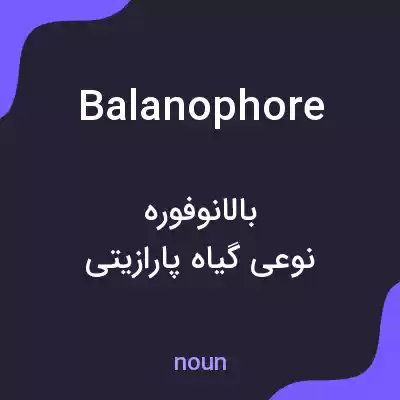 معنی balanophore به فارسی معنی balanophore به فارسی